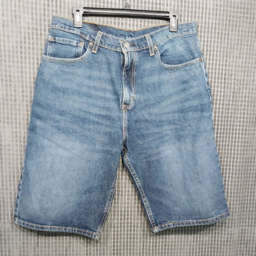 Levi's Mens Denim Shorts 569 Loose Straight 32 Blue